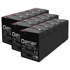 Mighty Max 6V 4.5AH SLA Battery Replacement for Power Kingdom PS5-6 - 15 Pack