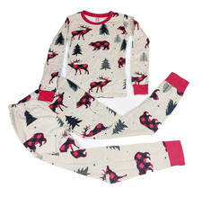 PJ Place Boys size 10 Moose Bears pajama set
