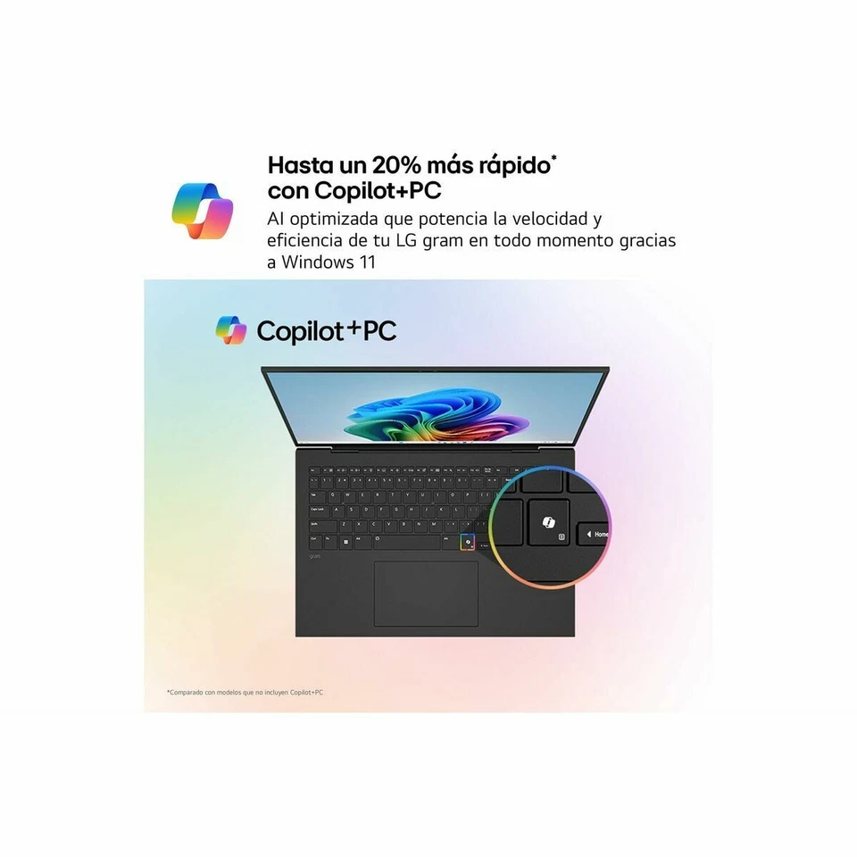 Laptop LG 15Z80T-G.AU75B 15" 15,6" AMD Ryzen AI 9 HX 370 16 GB RAM 512 GB SSD - Immagine 3 di 4