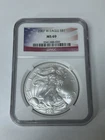 2007 W American Silver Eagle NGC MS69 Flag Core
