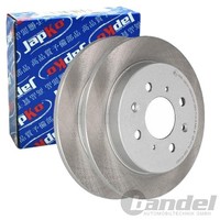 2X Japko Bremsscheiben Hinten 239Mm Voll Passend FÜR Honda City Jazz