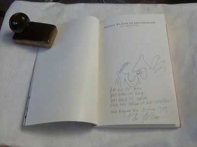 Gilsing. 52 Zeichnungen. Mit schöner  Widmung  von M. Gilsing. Text André Heller
