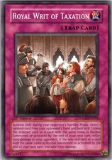 Yu-Gi-Oh TCG Royal Writ Of Taxation POTD-EN054 1st Edition Common Card NM
