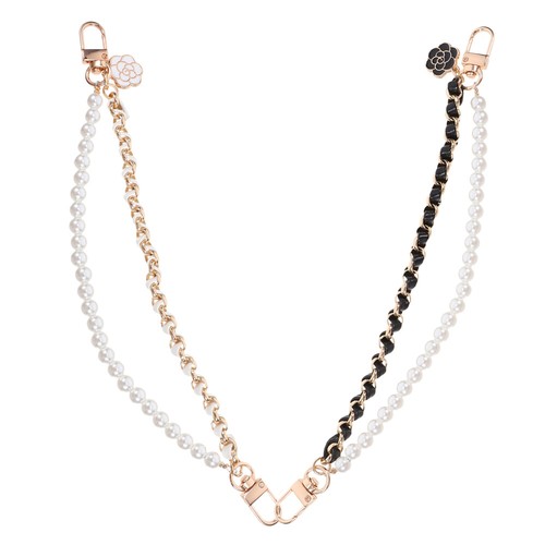 Set of 4 Pearl Chain Cell Phone Decoration Charming Hand-beaded Pendant - Zdjęcie 12 z 12