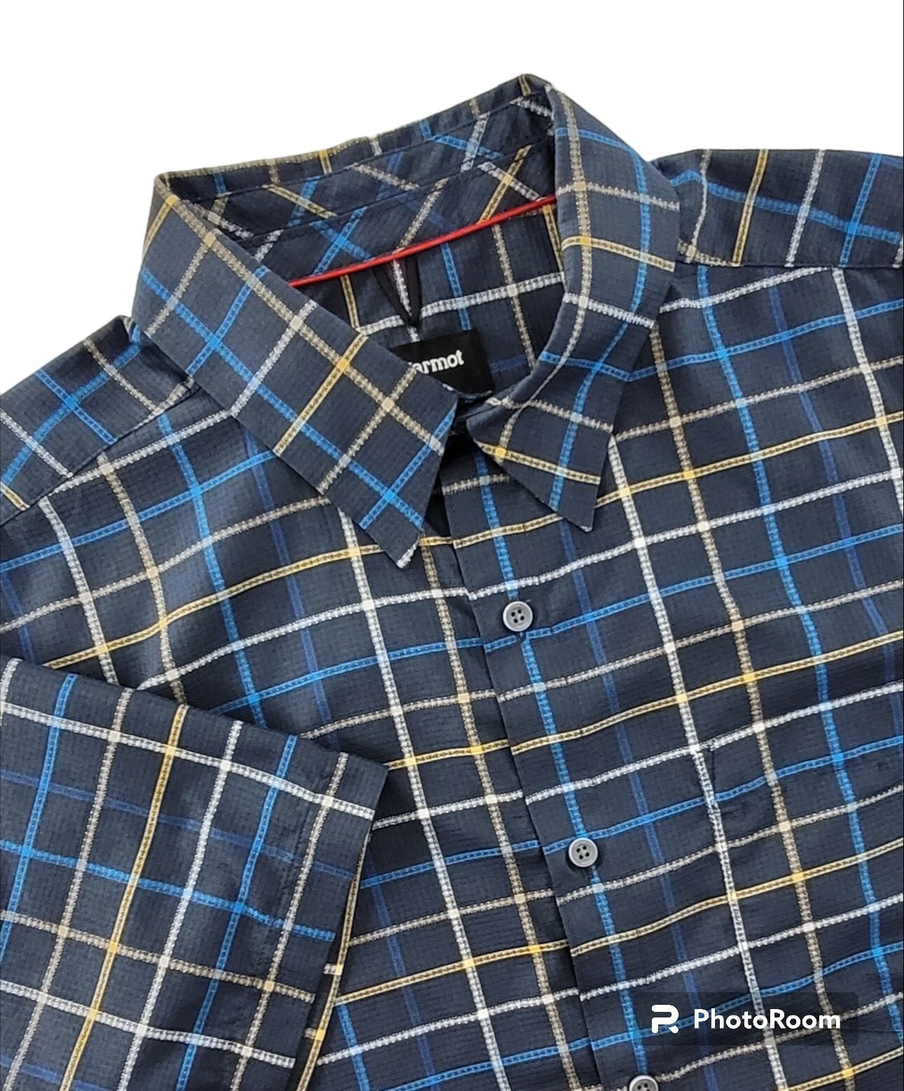 Marmot Syrocco SS Mens Medium Hiking Shirt UPF 25 AirExchange $68
