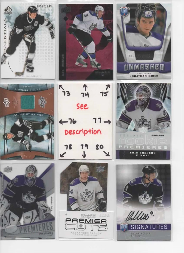 Los Angeles Kings SERIAL #'d Rookies Autos Jerseys KOPITAR DOUGHTY GRETZKY QUICK - Image 4 of 4