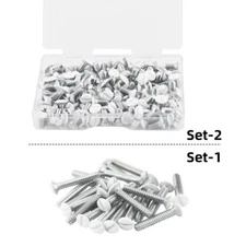 Wall Plate Screws  6-32 Thread White Outlet Screws Light Electrical Cover