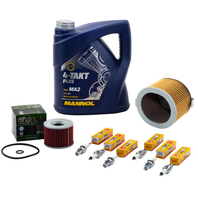für Honda CBX 1000 SC06 1981-83 Wartung Öl 4L Set Luftfilter Ölfilter Zündkerzen