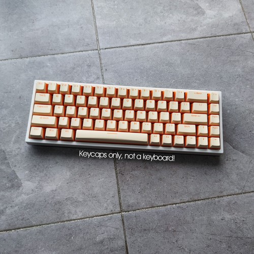 Cheese Yellow PBT Double Shot Pudding Keycaps Set OEM for Mechanical Keyboards - Picture 7 of 14