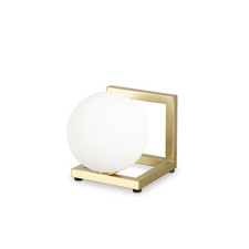Modern Minimalist Lamp Gold With White Sphere 1 Light DL1807