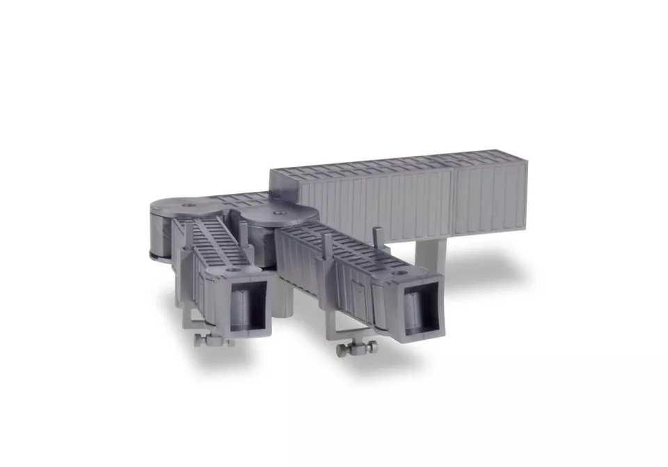 ¡Nuevo! Herpa 521031 Puente de embarque de pasajeros (Jetway), juego de 2 - modelo 1:500 Foto 4 de 4