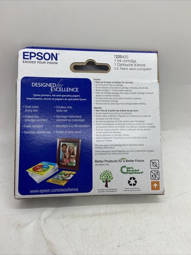 Cartucho de tinta original Epson 220 amarillo rendimiento estándar nuevo caducado 23/03 - Imagen 6 de 8