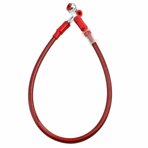 500mm-2300mm Motorcycle Braided Steel Brake Clutch Oil Hoses Line Pipe Banjo - Picture 3 of 14