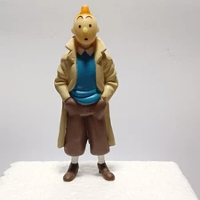 Figurine Moulinsart 2002 - TINTIN à la Gabardine,mains dans les poches