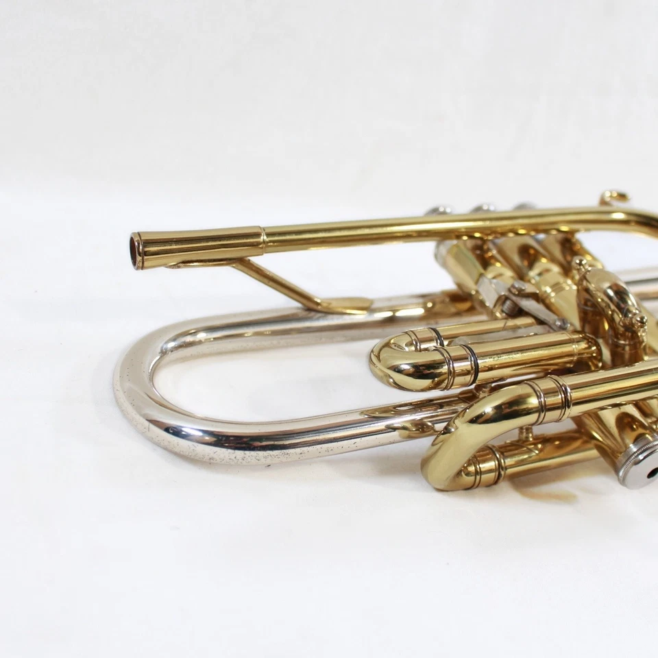 Corneta modelo maestro King Silversonic vintage de principios de 1970 con estuche y boquilla Foto 3 de 4