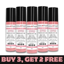 Mango Butter 10 ml. Perfume Roll On Bottle Body Oil, 1/3oz Scented Fragrance Oil