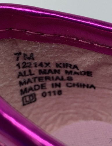 Toddler Girls RACHEL SHOES Sz. 7 M Closed Toe Ballet Mary Janes Stars Blue Pink - Picture 11 of 12