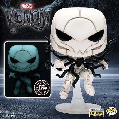 Funko POP! : Marvel Venom #966 - Poison Spider Man (Brillow Chase) y protector