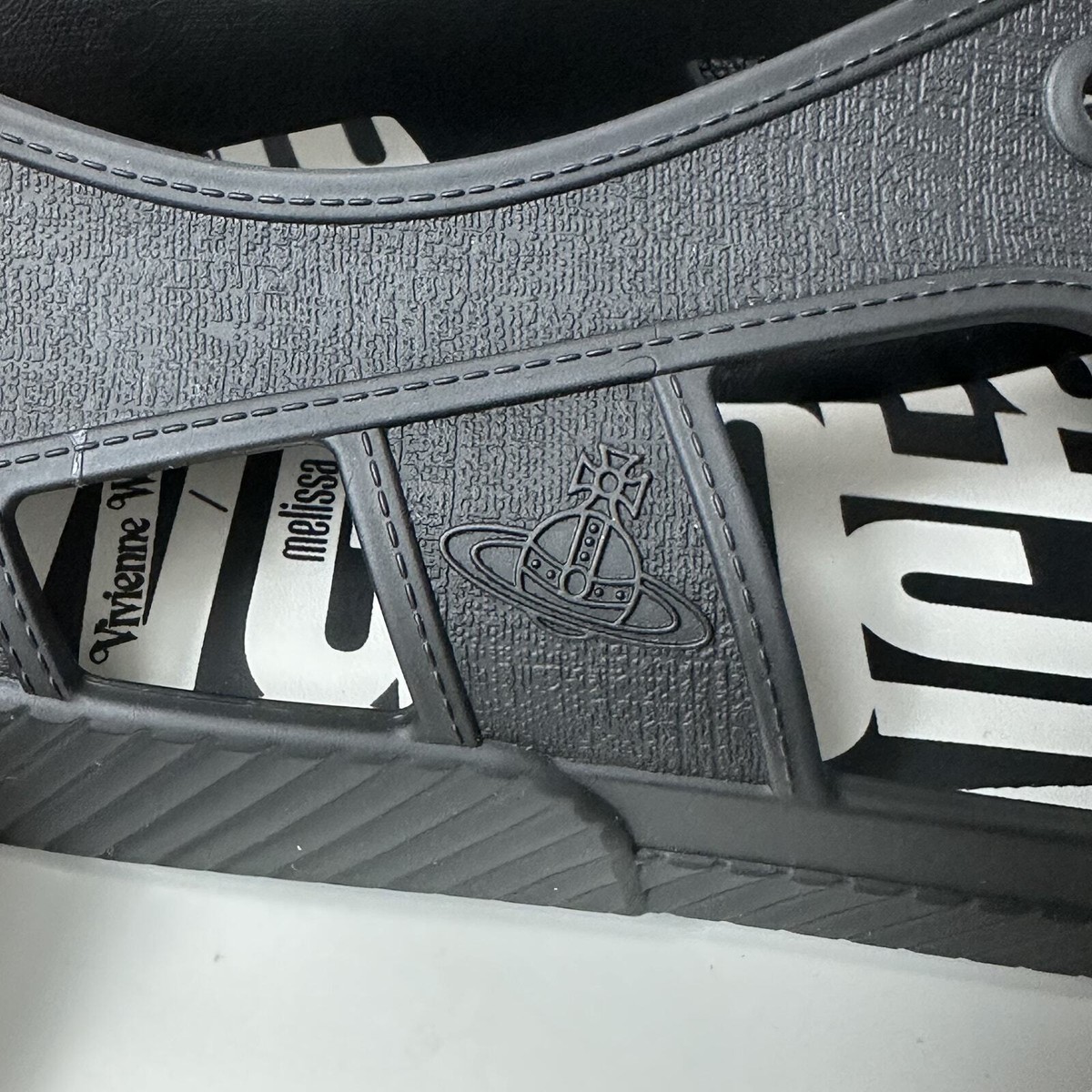 Melissa Women's X Vivienne Westwood Black Brighton Sneaker Size 6