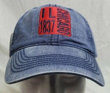 New Chicago IL Illinois Baseball Strapback Hat Cap blue adjustable