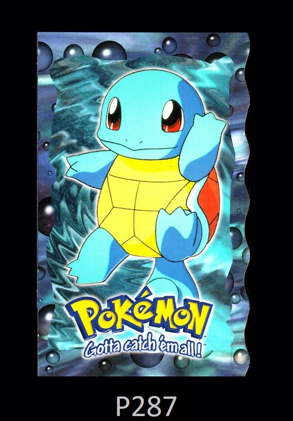1-1999 TOPPS POKEMON MOVIE DIE-CUT SQUIRTLE SP BLUE TOPPS