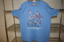 Superman Hilarious Mustache Pun Junk Food Usa Made Soft t shirt Men's XL