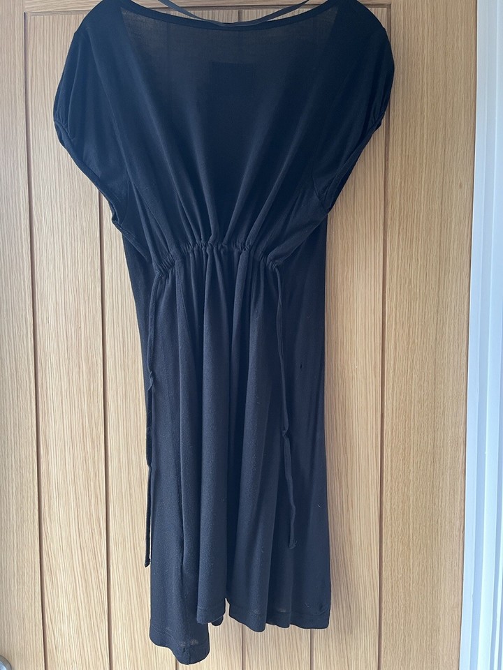 H&M Sport Black Beach Cover Up TShirt Top Small eBay