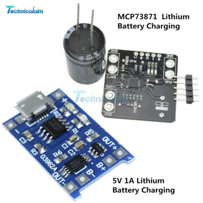 MCP73871 Battery Charging Board DC 5V 1A  USB Solar  Li-Ion Lithium Lon Polymer