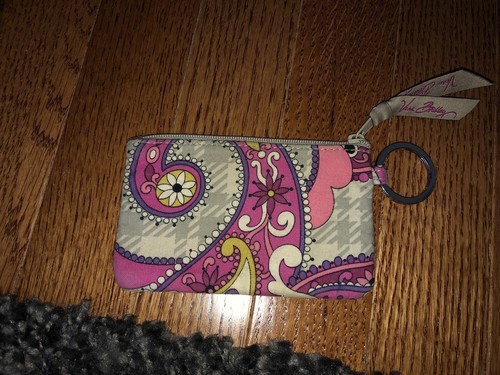 Vera Bradley Paisley Meets Plaid Zip ID Holder - Picture 2 of 3