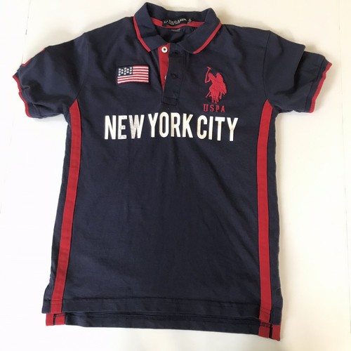 US Polo Association Boys Polo Shirt Size 8 Collared Great Condition - Picture 7 of 8
