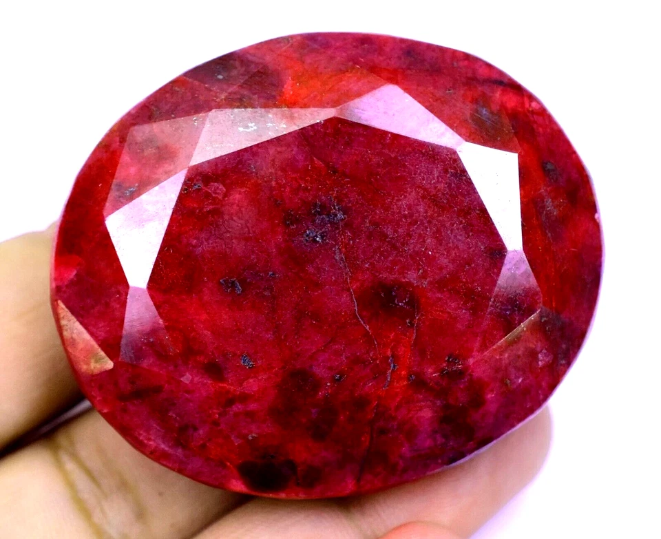 RARE 400.70 Ct Natural HUGE Red Ruby Museum Grade Certified Oval Loose Gemstone - Image 3 of 4