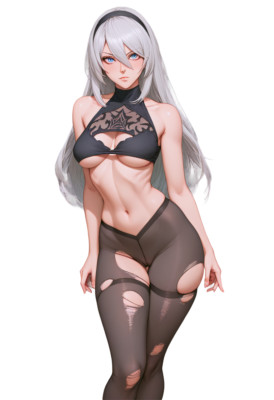 A2 Nier Automata Waifu Weatherproof Anime Sticker 6'' Car Decal