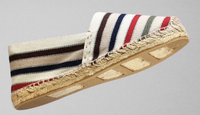Cousu Main Classic flat French Stripes espadrilles Size EU40  display picture 3