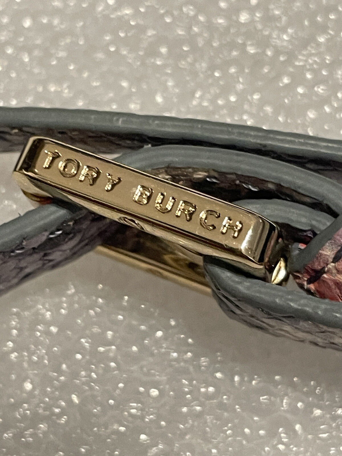 Tory Burch Multicolor Python Embossed Leather Cro… - image 6