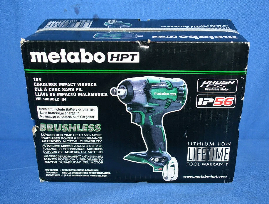 Metabo HPT IP56 18V Cordless Brushless Impact Wrench WR18DBDL2 eBay