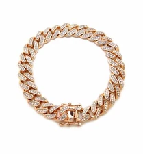 [Icemond] Rose Gold Miami Cuban Anklet