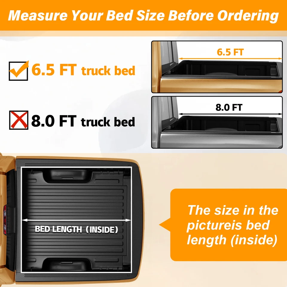 PARA CAMIONETA DODGE RAM 94-02 PLATAFORMA LATERAL FLOTA DE 6,5 FT CUBIERTA ENROLLABLE DE VINILO SUAVE Foto 3 de 4