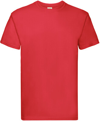 Fruit Of The Loom Herren T-Shirt Super Premium – 100% Baumwolle, Rundhals, Kurzärmlig, Klassischer Basic