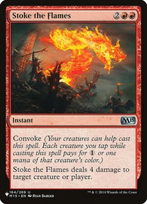 MTG Magic the Gathering Stoke the Flames (M15-164/2869) The List NM