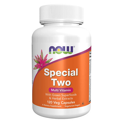 NOW Special Two - 120 Veg Capsules with Green Superfoods & Herbal Extracts