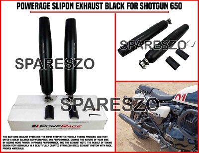 ''POWERAGE SLIPON AUSPUFF, SCHWARZ'' PASSEND FÜR ROYAL ENFIELD SHOTGUN 650