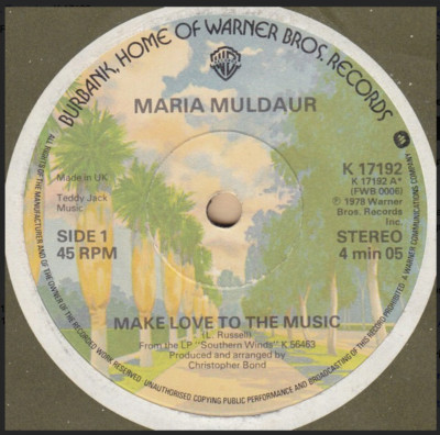 Maria Muldaur- Make Love To The Music - I Cant Say No  K 17192   VINYL NEAR MINT