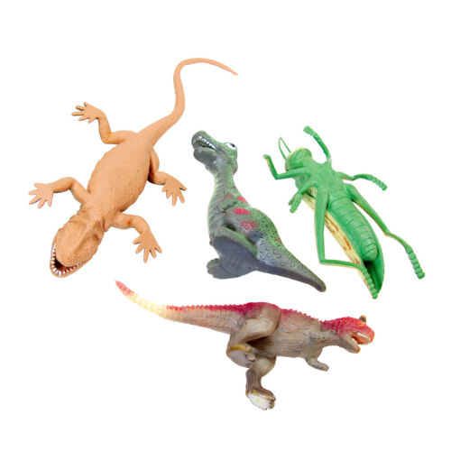 Verschiedene Tier Spielzeug Kunststoff Figuren Dinosaurier T-Rex Eidechse Heuschrecke Big Bug - Bild 3 von 6