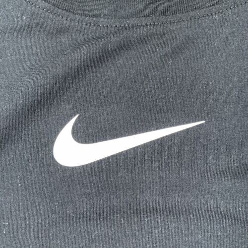 Nike Shirt Mens Small Black Smooth Short Sleeve Dri-Fit Athletic Tee - Picture 3 of 10