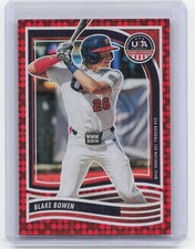 2024 Panini Stars & Stripes #7 Blake Bowen Red Disco #/199