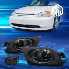 For 01-03 Honda Civic Smoked Lens Front Driving Fog Lights Wswitch Replacement For 01-03 Honda Civic Smoked Lens Front Driving Fog Lights Wswitch Replacement