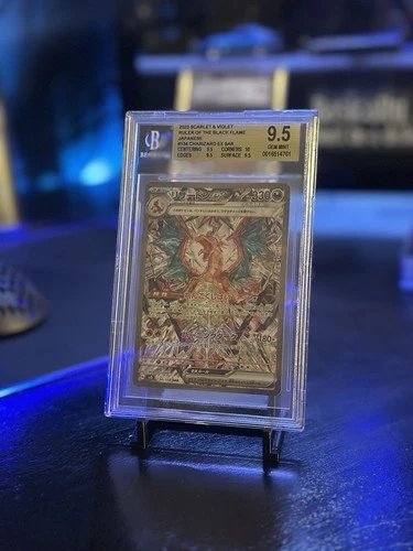 2023 CHARIZARD EX SAR RULER OF THE BLACK FLAME #134 JAPANESE BGS 9.5 GEM MINT