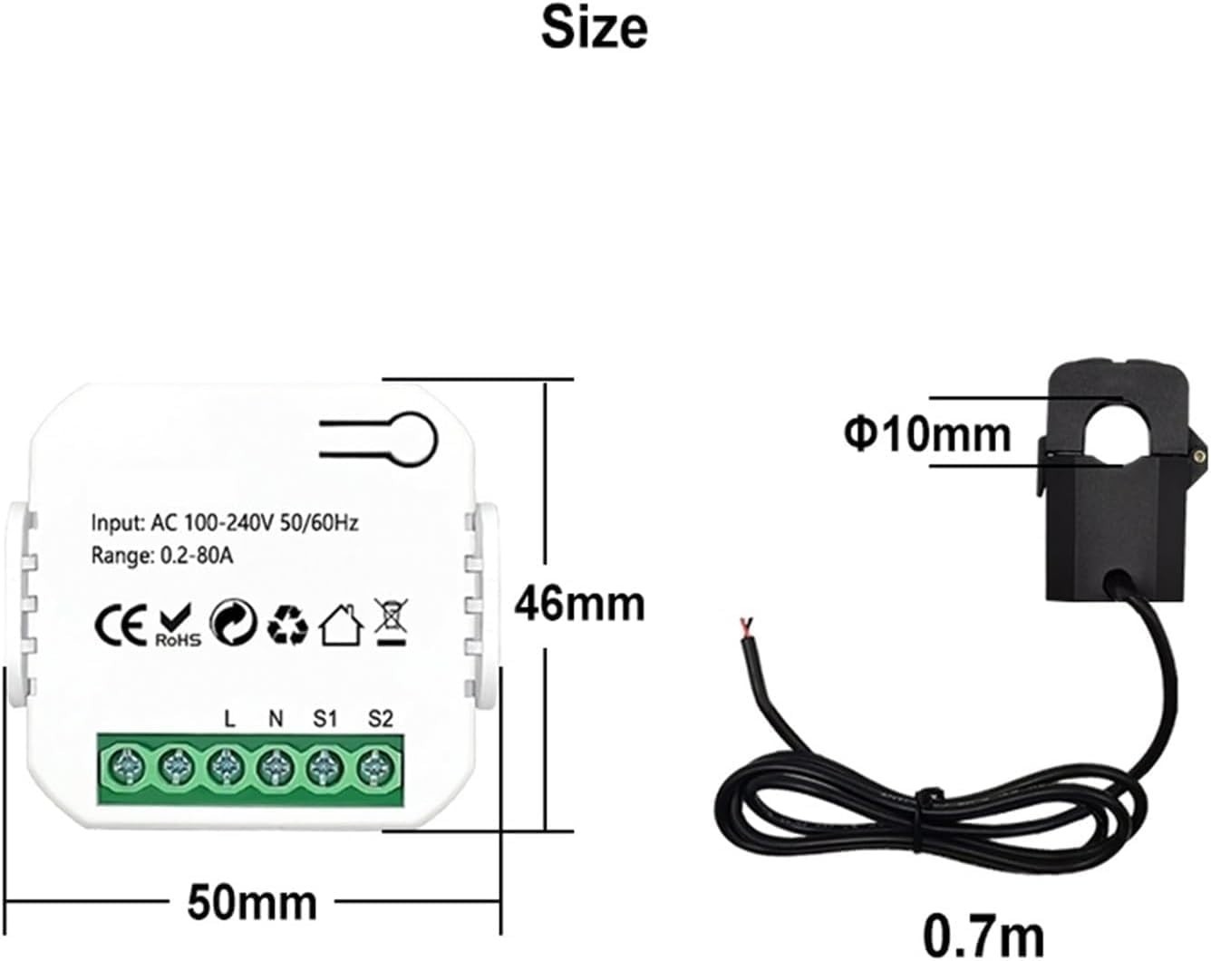 Compteur intelligent 80A WiFi Tuya pour optimiser l'énergie de la maison - 4