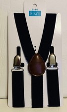 The Children  s Place Boys  Navy Suspenders will fit Sizes 6-16
