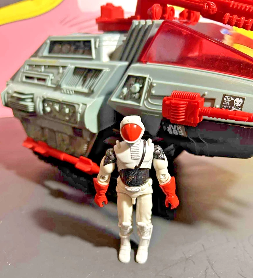 ВИНТАЖНЫЙ G.I. JOE COBRA HISS II W/TRACK VIPER ФИГУРКА 1989 100% ПОЛНЫЙ ARAH - Изображение 2 из 4